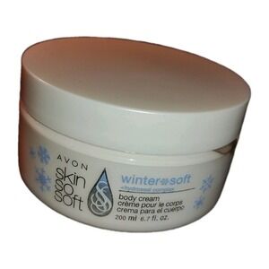 Avon Skin So Soft Winter *Soft w/ Hydroseal Complex Rich Body Cream powder smell